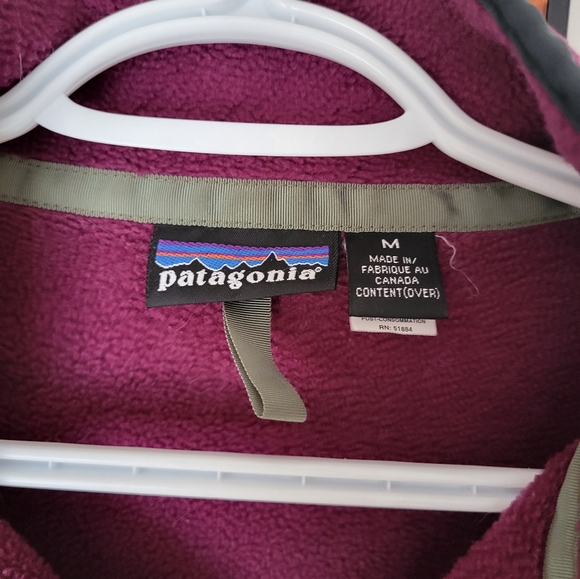 Patagonia Vintage raspberry snap fleece - Picture 5 of 6